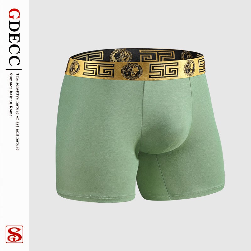 Factory Men'S Boxer Briefs Modal Breathable Antibacterial Fat Pants Lengthened And Widened Anti-Wear Leg Boxers - Image 1